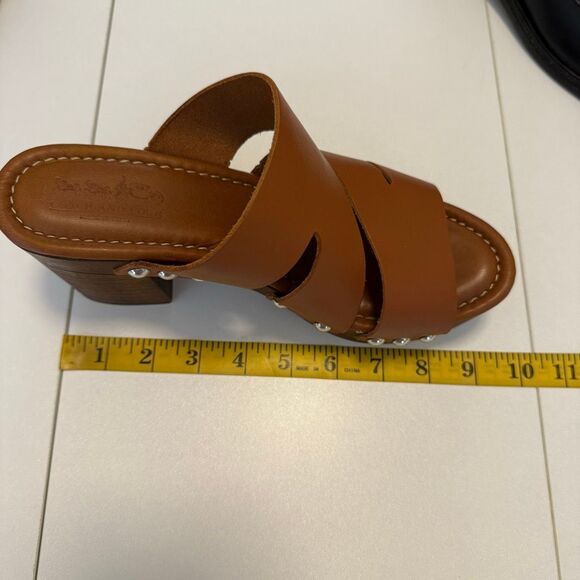 Coach And Four Vero Platform Sandal Brown Leather Studded Size 7.5 Boho - Picture 8 of 15